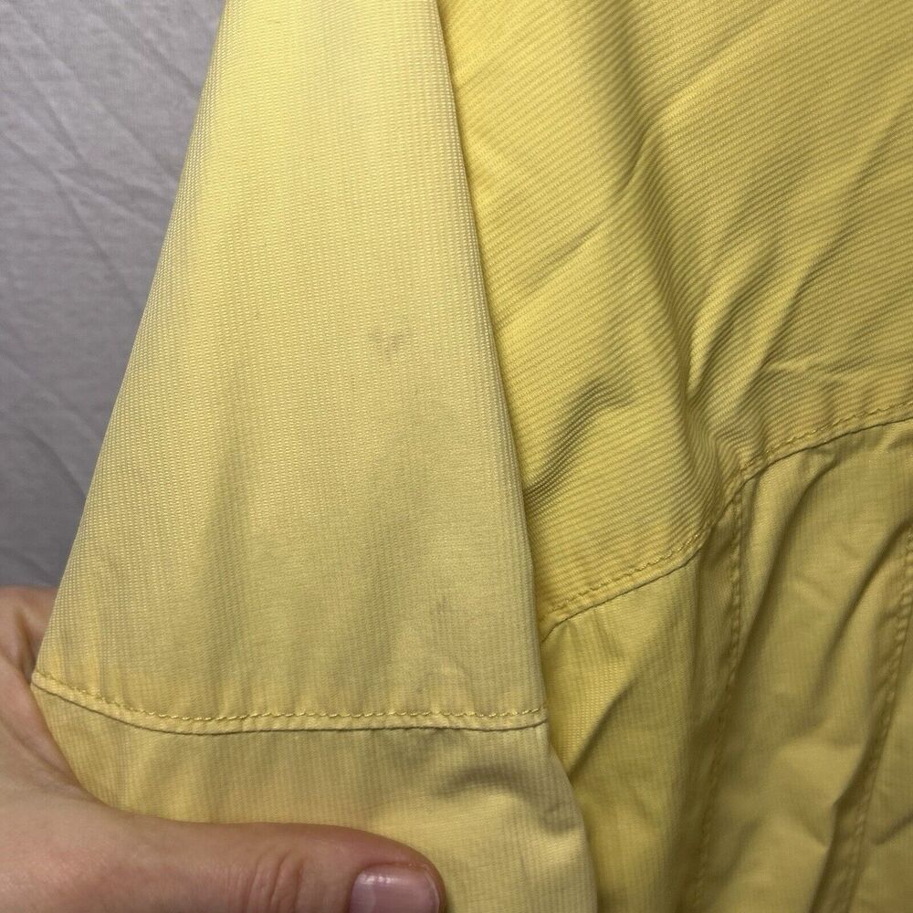 Columbia Windbreaker Light Jacket Women's XL Yellow Hooded - Picture 4 of 11